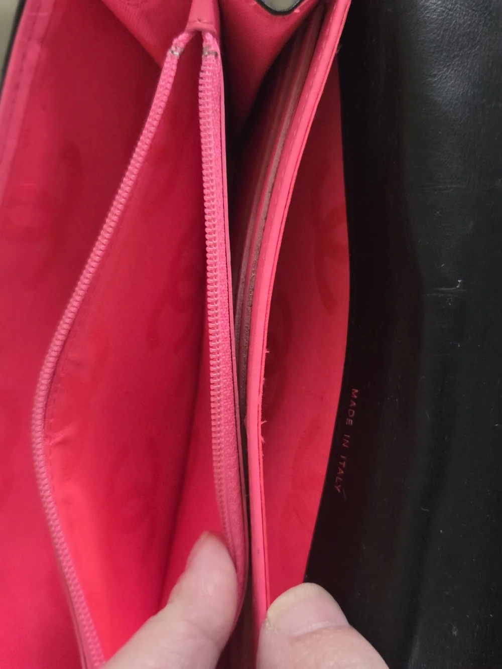 Chanel Quilted Black Leather Long Wallet